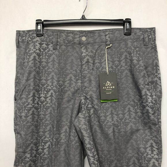 NWT Alpine Design Men Trail Head Tech Shorts Size 40 Gray Polyester Blend M130 5 - Picture 12 of 15